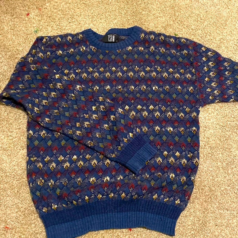 vibtage pattern cotton sweater